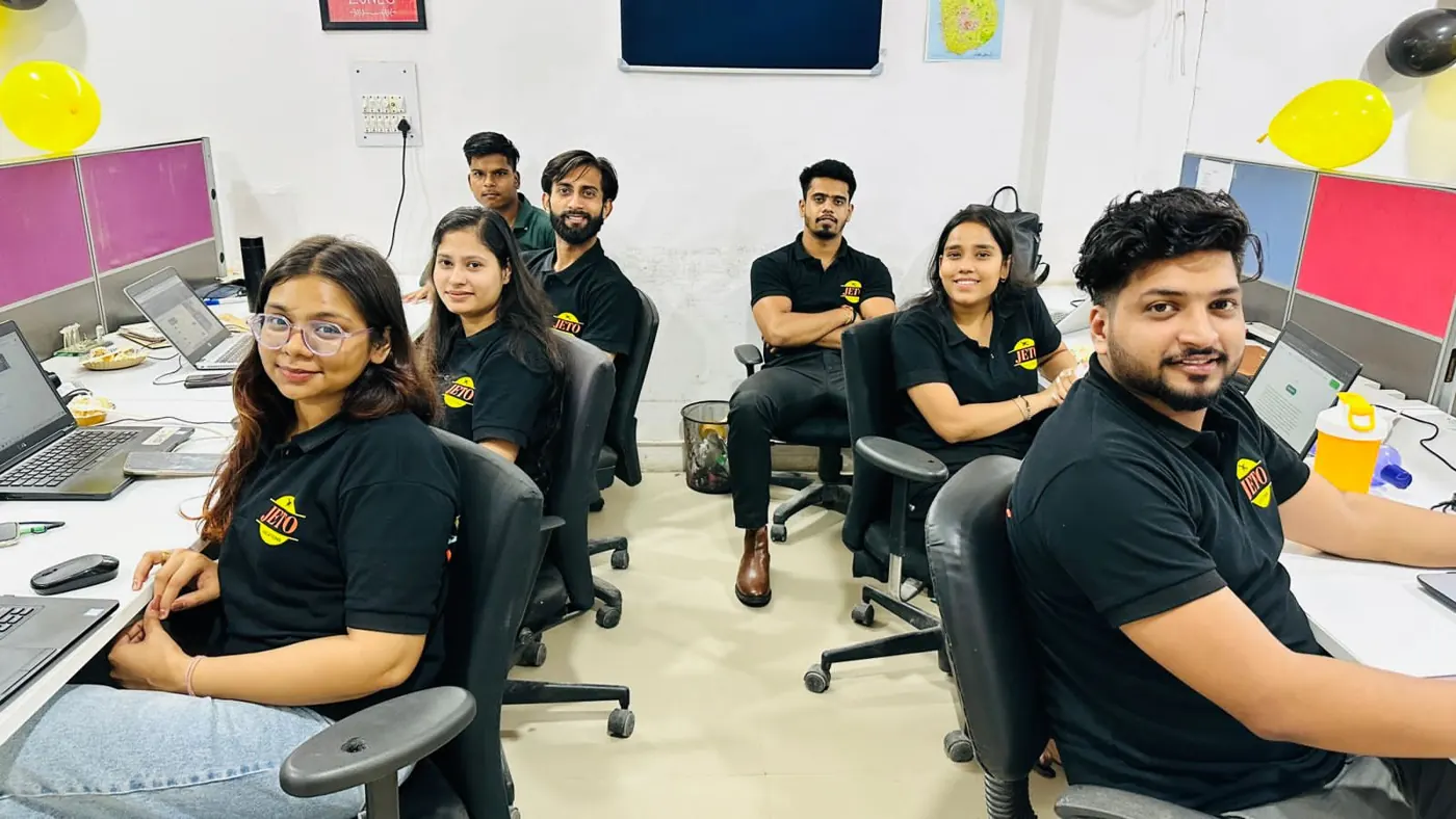 The Jeto Vacations team at the Saket office